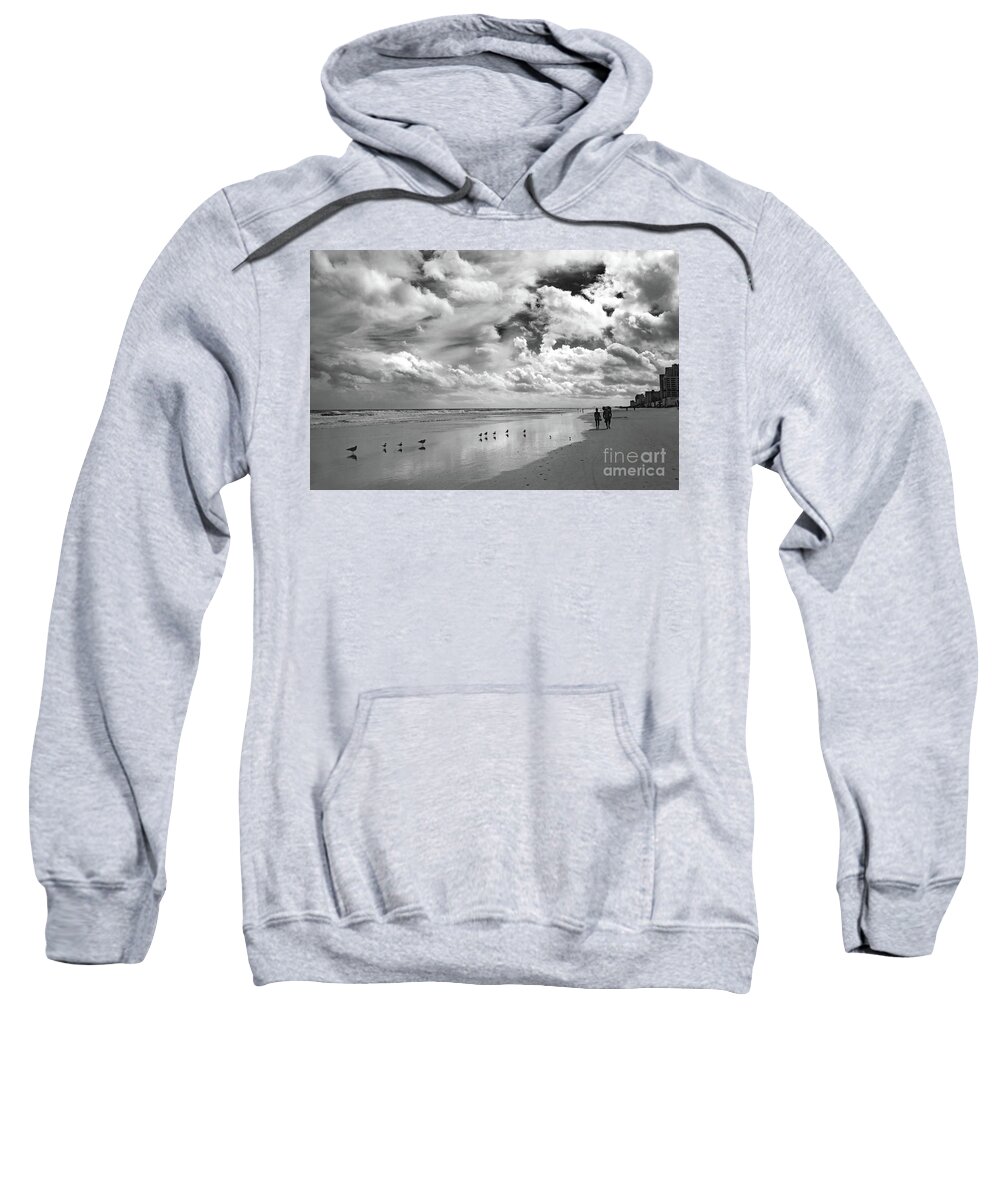 Birds Sweatshirt featuring the photograph On the Beach by Neala McCarten