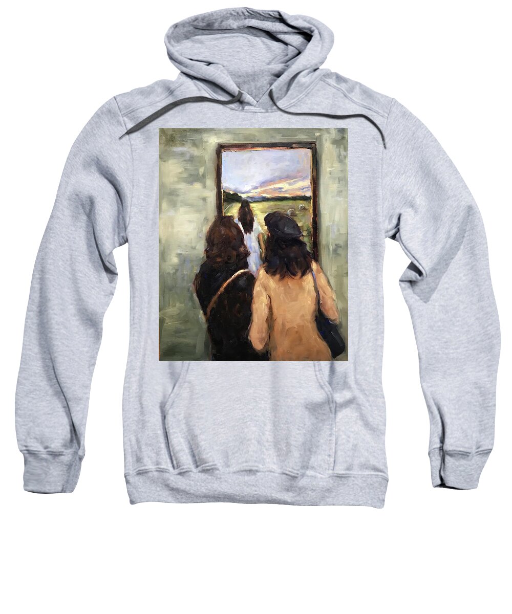 Museum Sweatshirt featuring the painting Once Upon A Dream by Ashlee Trcka