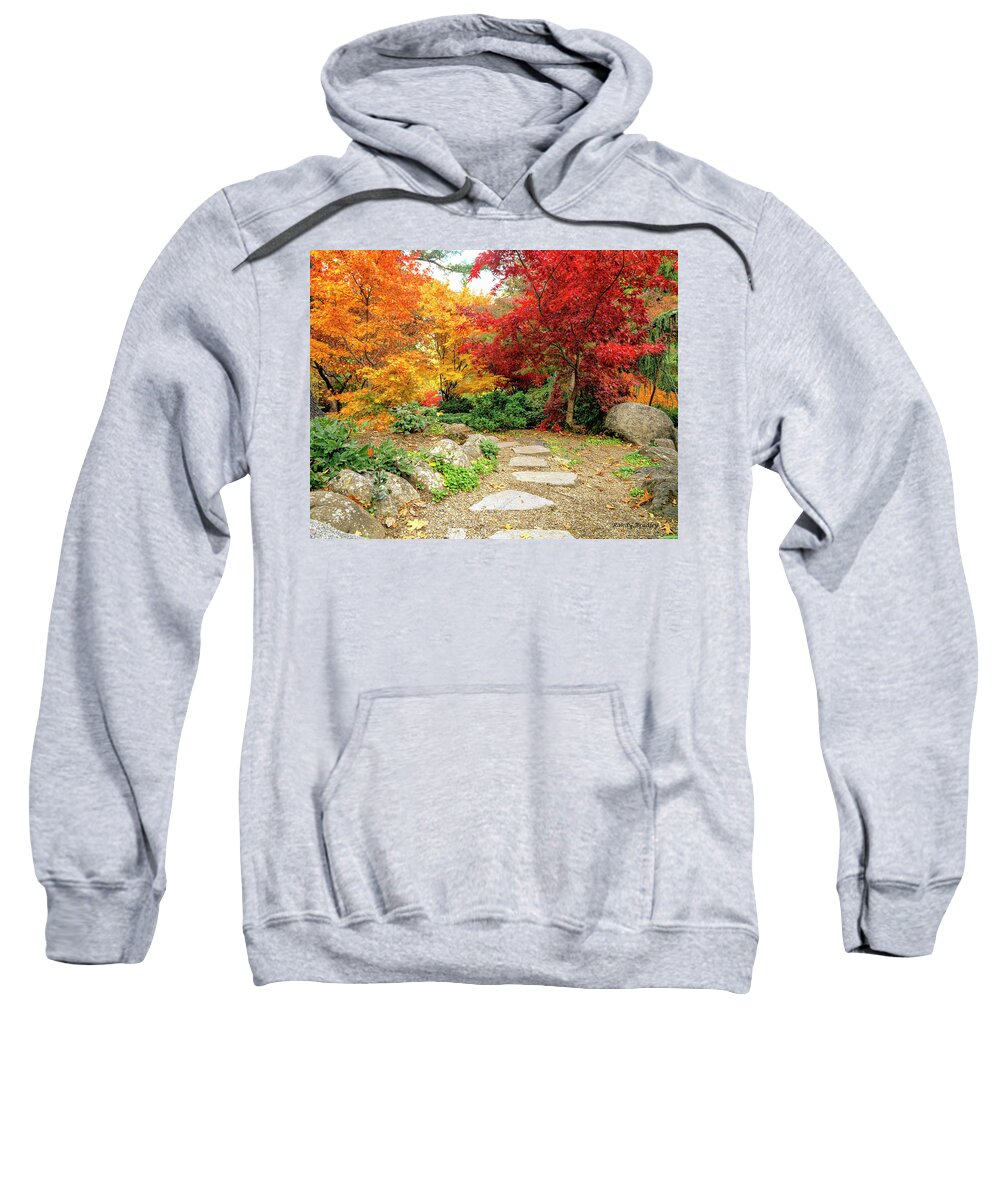 Trees Sweatshirt featuring the photograph Path Through Autumn by Randy Bradley