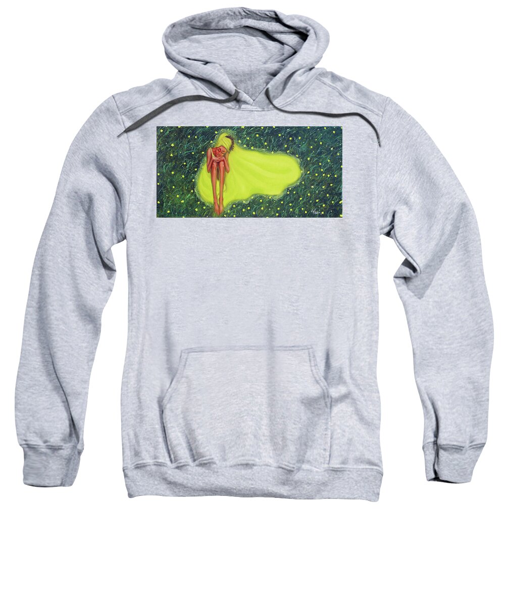 Peace Sweatshirt featuring the painting Peace of Mind by Jerome White
