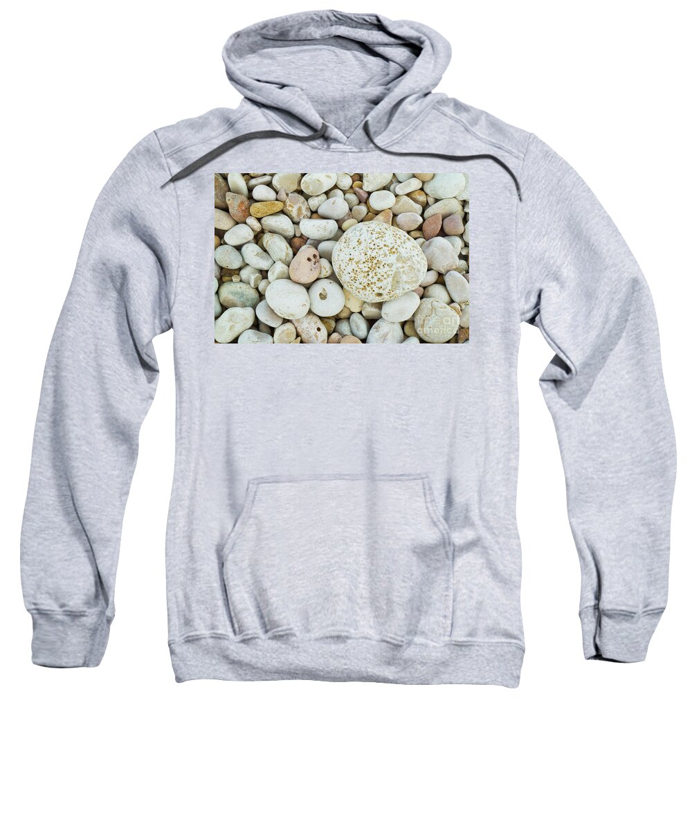 Pebbles Sweatshirt featuring the photograph Pebbles on the beach by Neale And Judith Clark