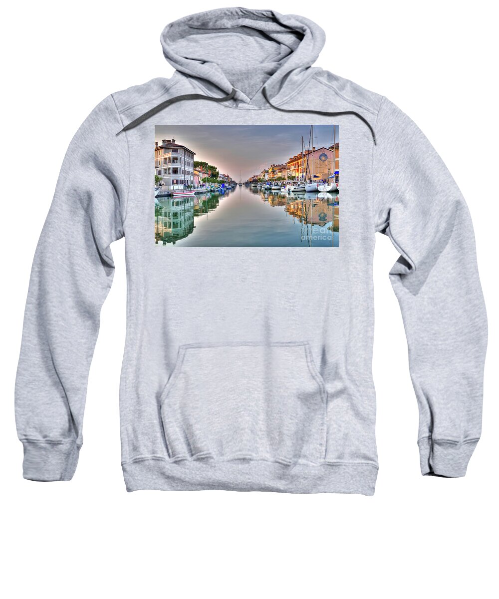 Boat Sweatshirt featuring the photograph Porto Mandracchio - Grado - Italy by Paolo Signorini