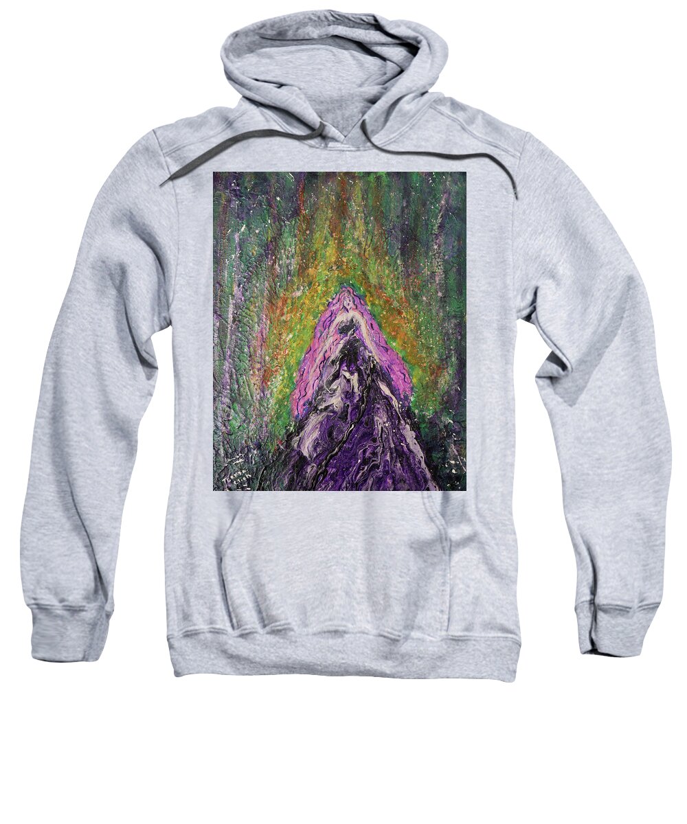 Princess In The Forest Sweatshirt featuring the painting Princess in the Forest by Tessa Evette