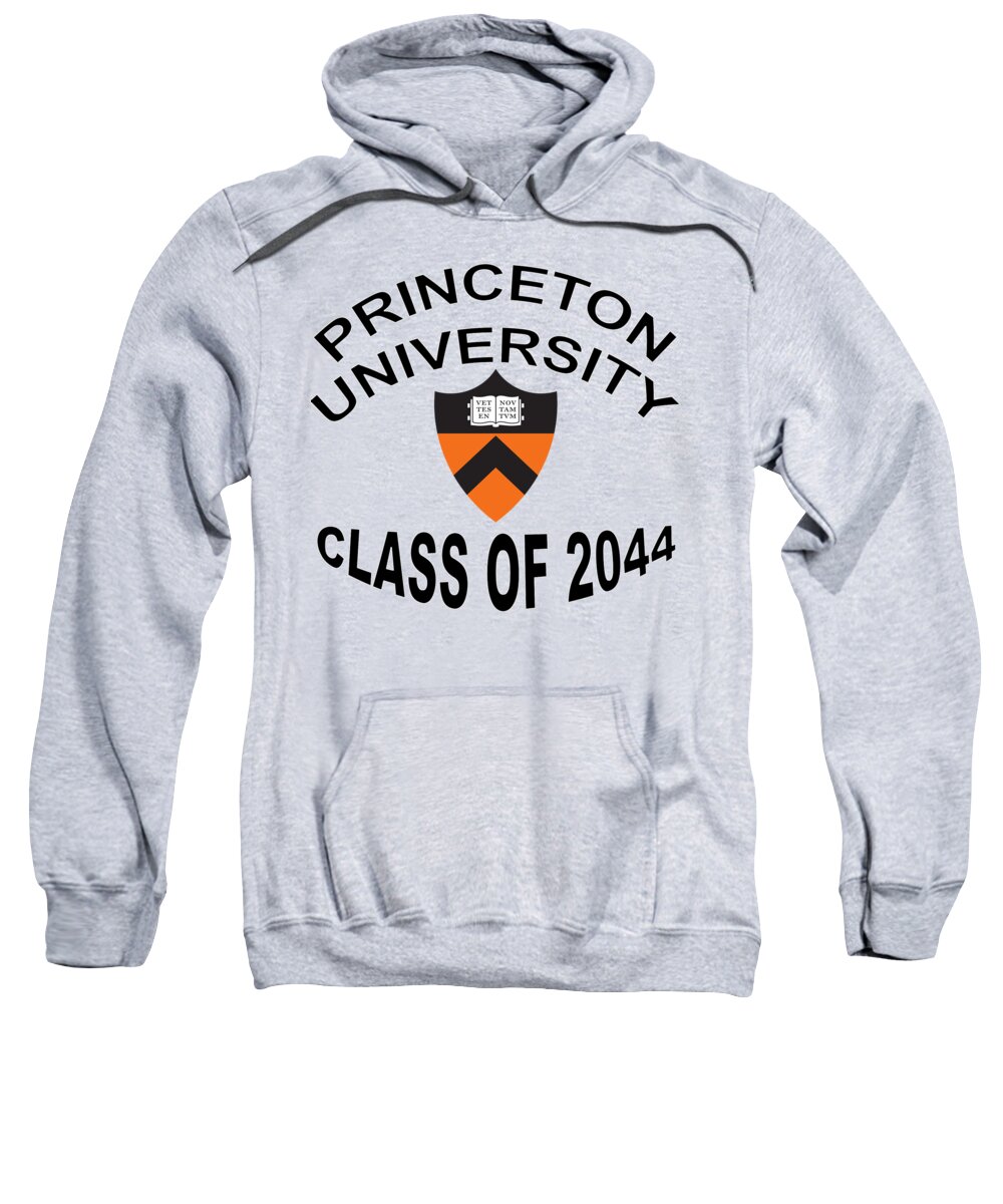 Princeton Sweatshirt featuring the digital art Princeton University Class Of 2044 by Movie Poster Prints