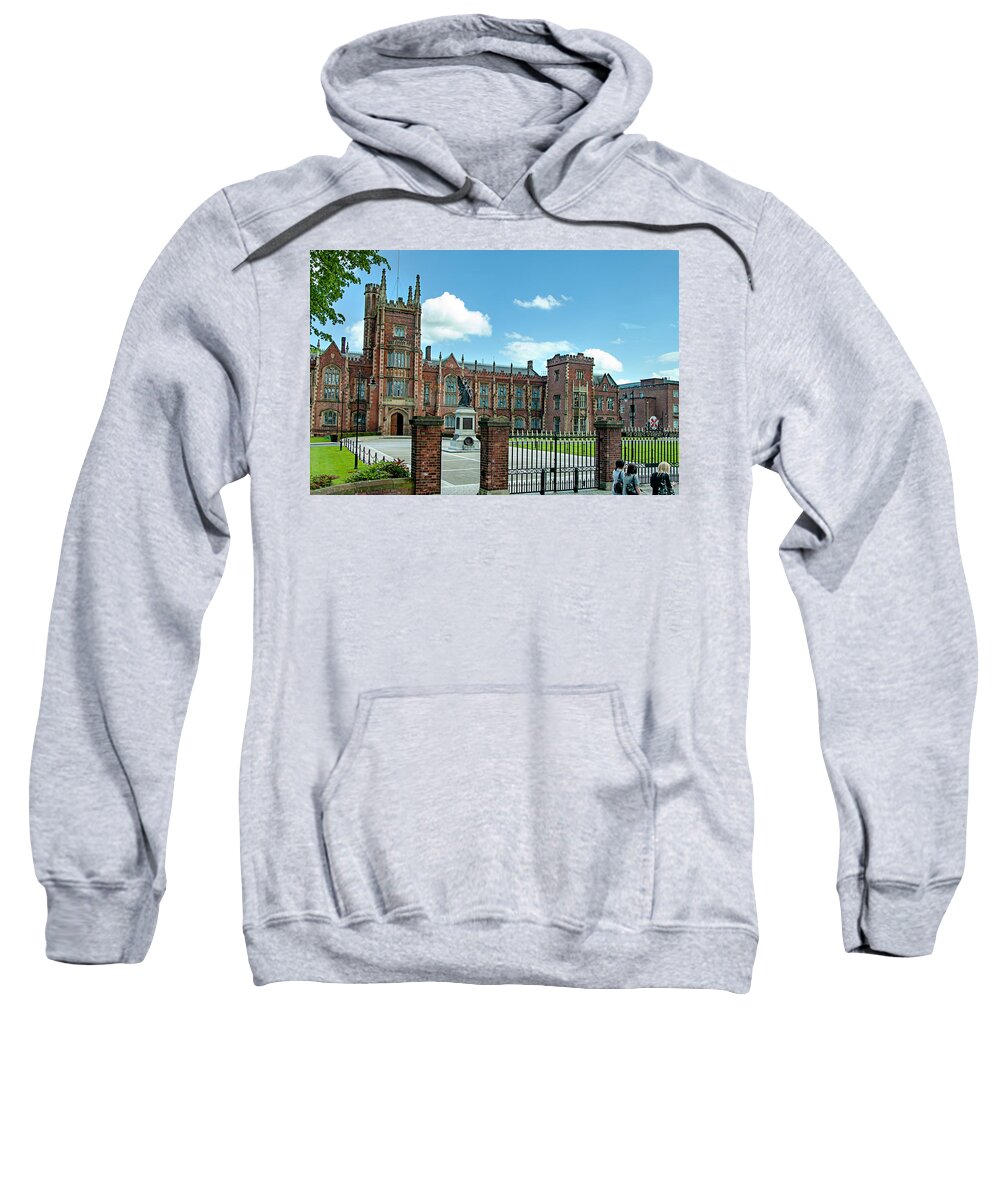 Ireland Sweatshirt featuring the photograph Queens University Belfast by Jill Love