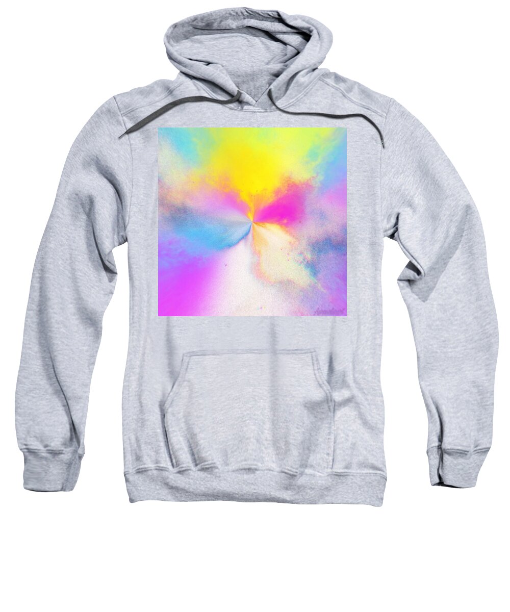 Digital Sweatshirt featuring the digital art Rainbow by Auranatura Art