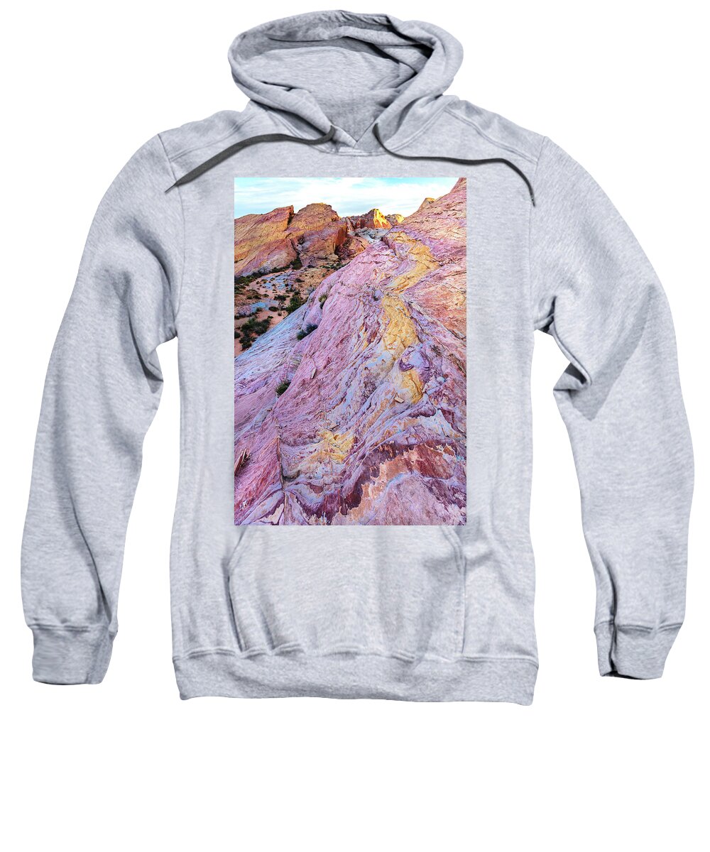 Scenic Sweatshirt featuring the photograph Rainbow Road by D Robert Franz