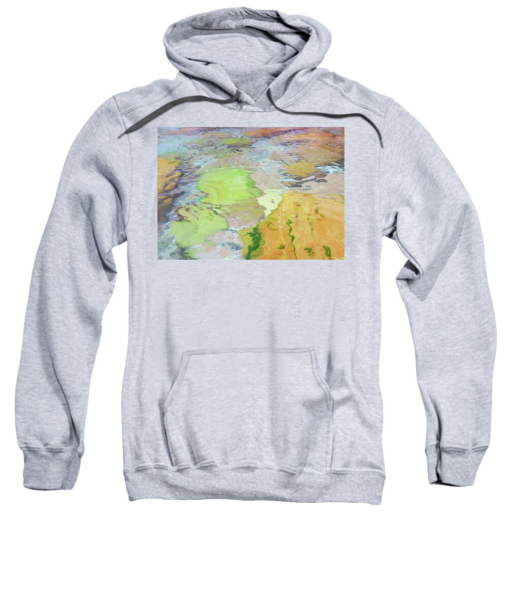 Seascape Sweatshirt featuring the photograph Rainbow Seas by Ruth Crofts Photography