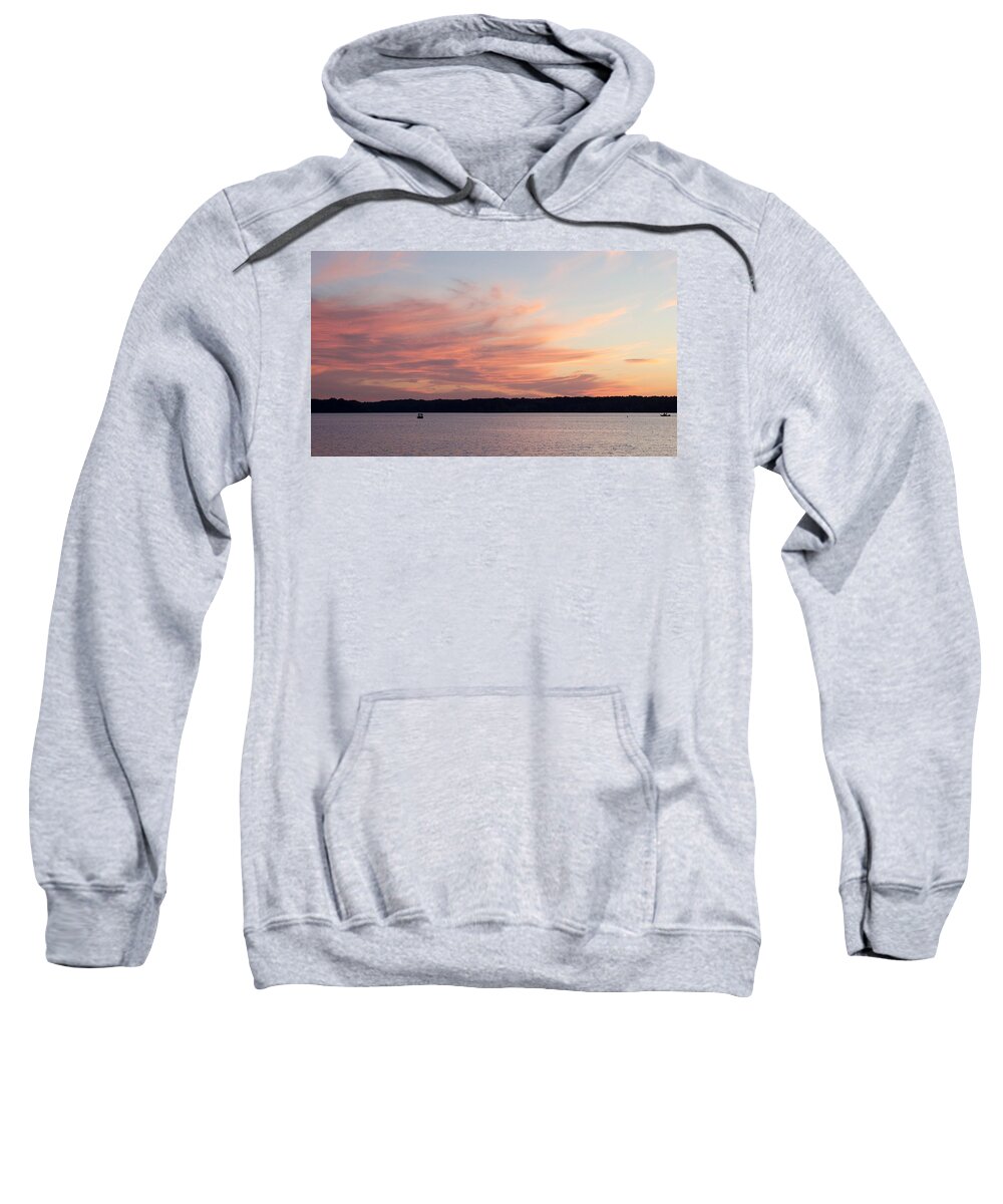 Sunset Sweatshirt featuring the photograph Red Sky at night by Yvonne M Smith