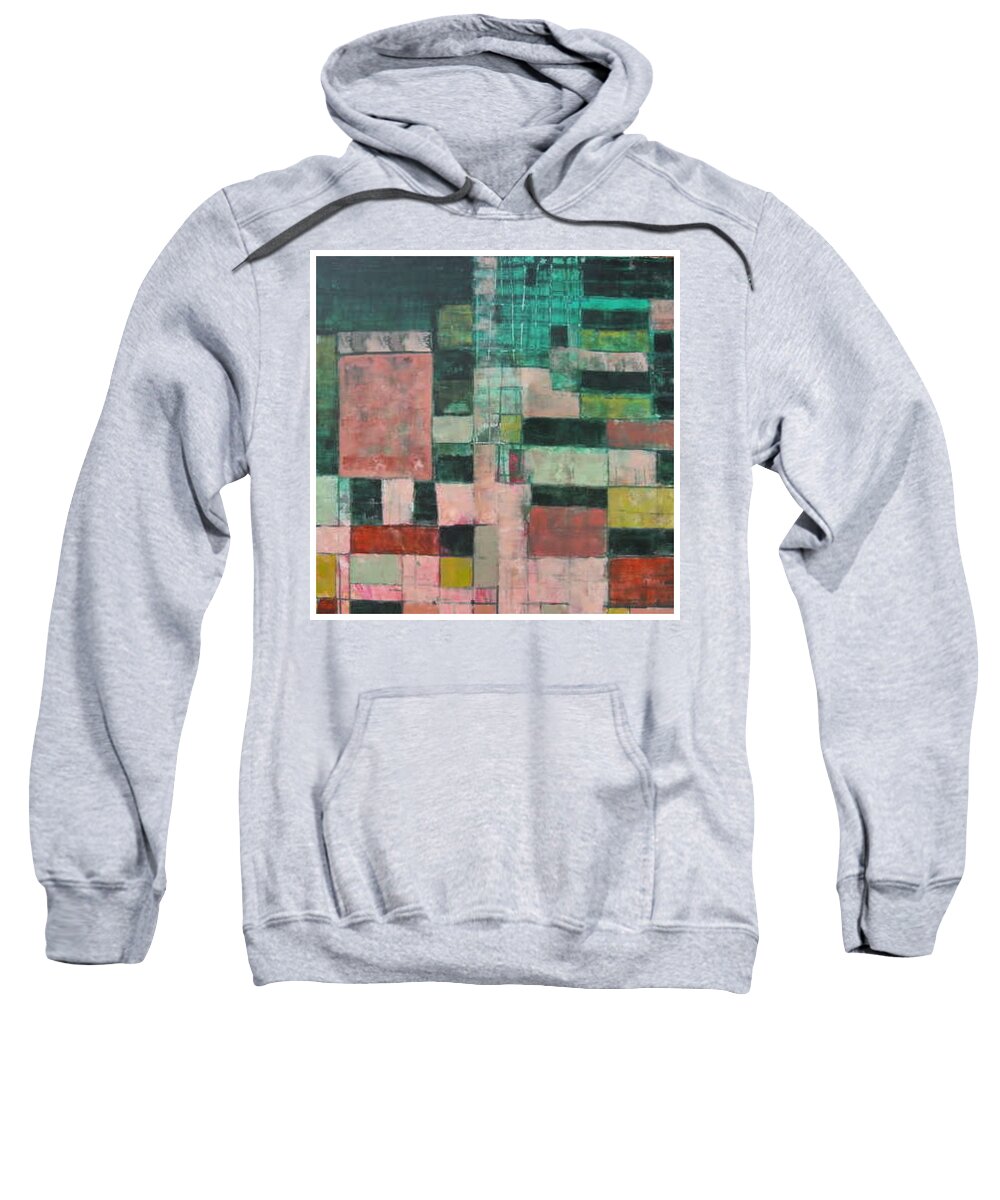  Sweatshirt featuring the painting Rejecting Plasticity by Try Cheatham