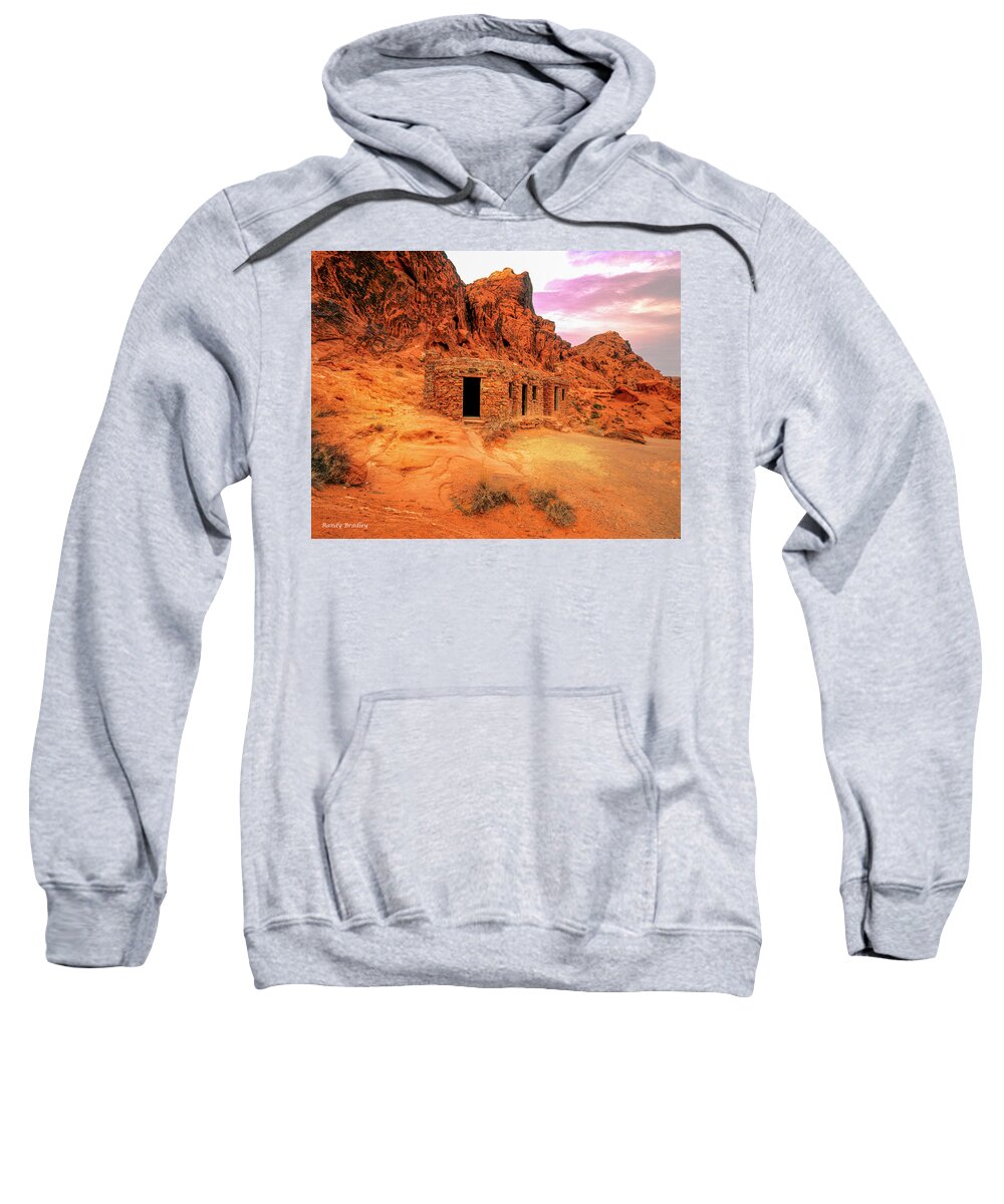 Usa Sweatshirt featuring the photograph Rock Cabins by Randy Bradley