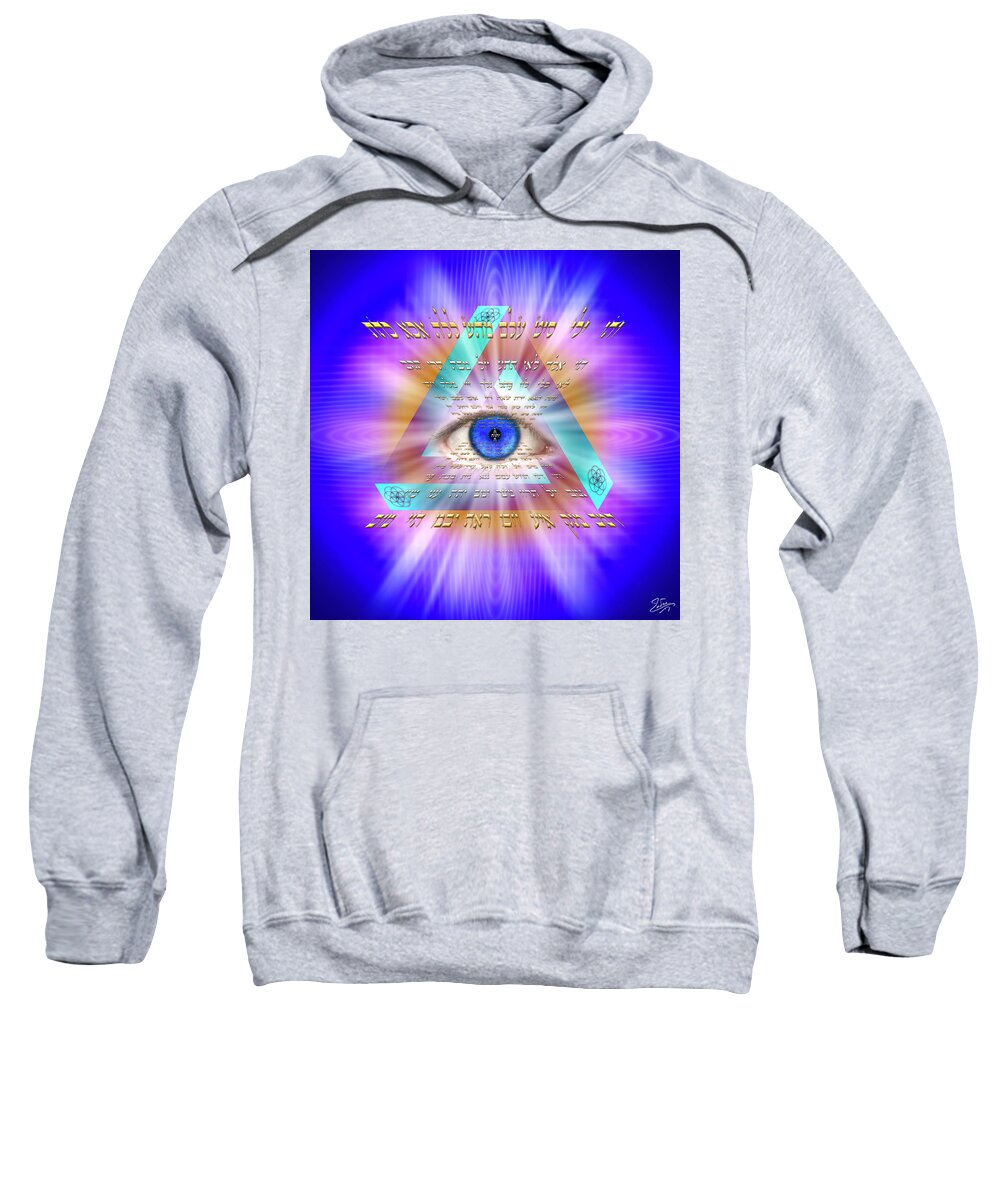 Endre Sweatshirt featuring the digital art Sacred Geometry 790 by Endre Balogh
