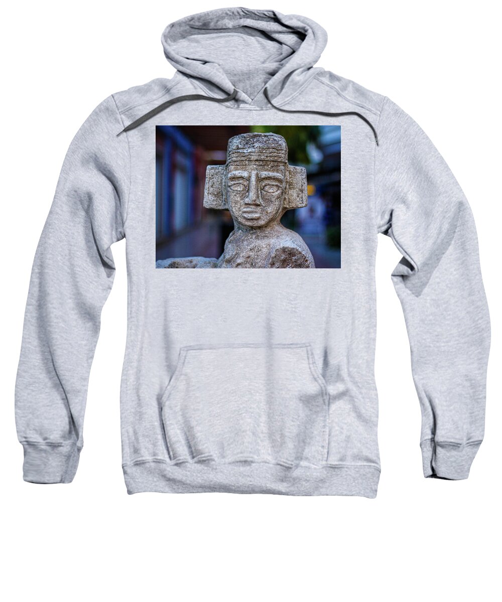Sculpture Sweatshirt featuring the photograph Sculpture in Cozumel, Mexico by David Morehead