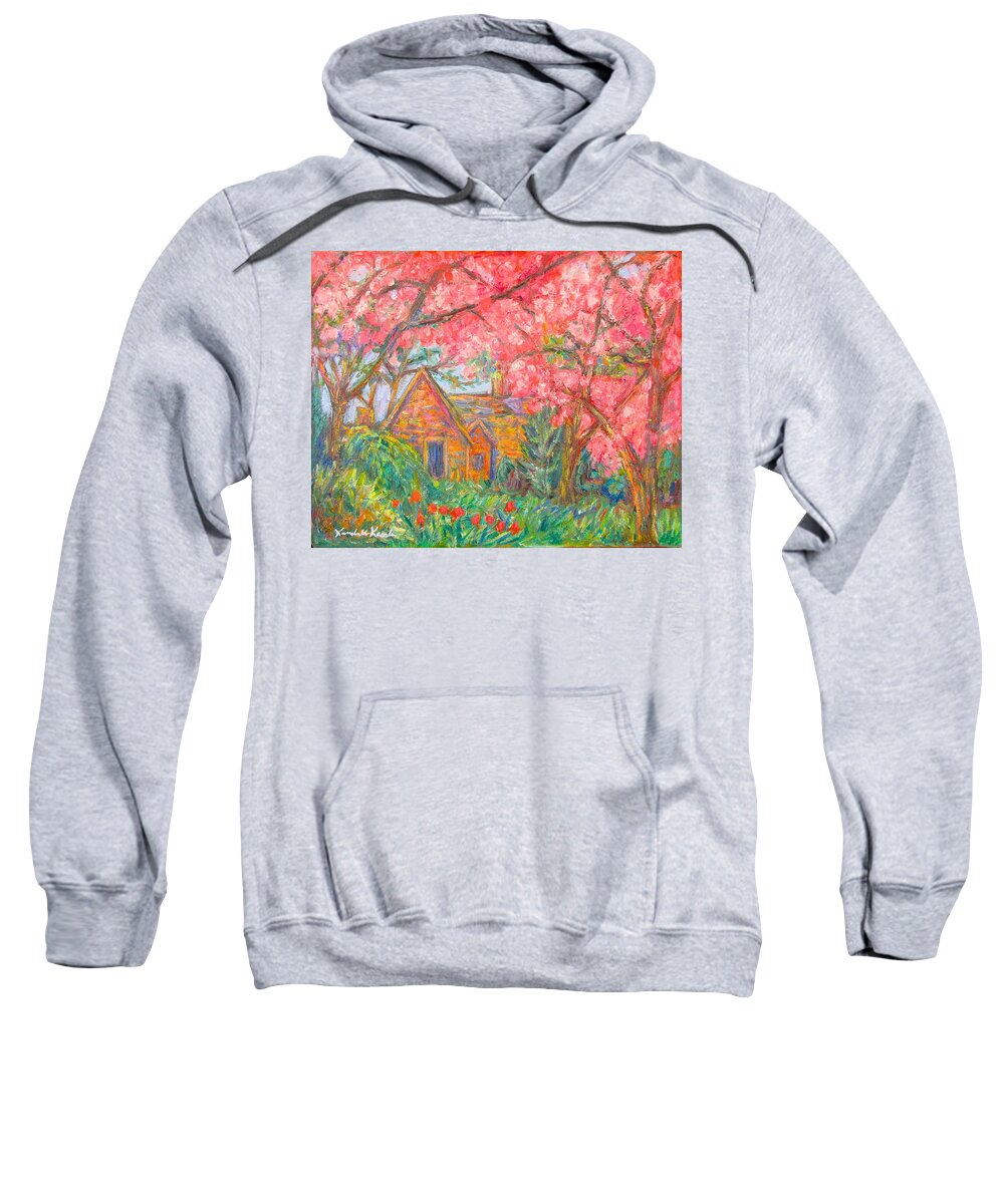 Homes Sweatshirt featuring the painting Secluded Home by Kendall Kessler