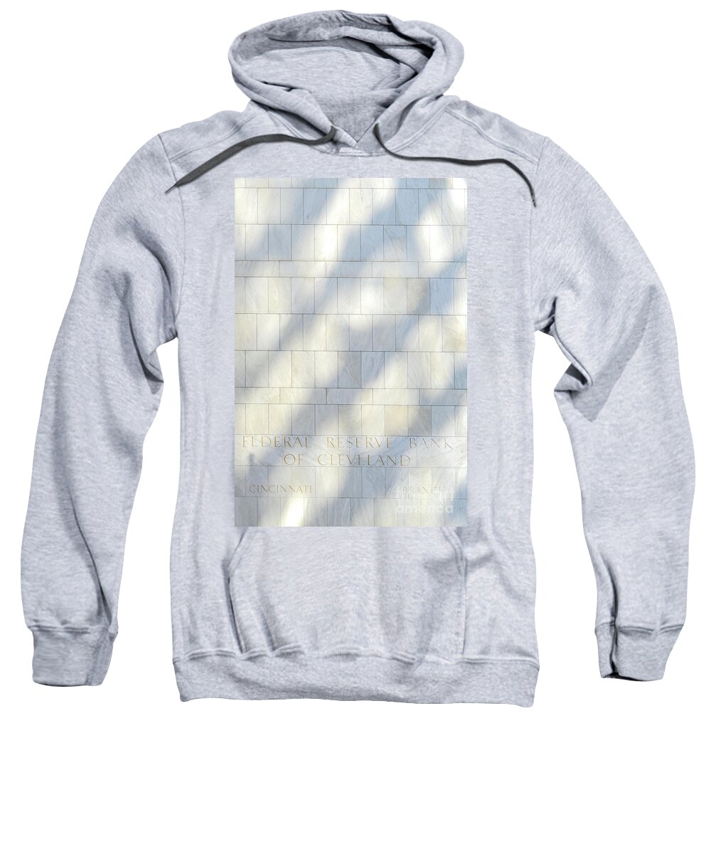 Architecture Sweatshirt featuring the photograph Shadows on the Fed by Bentley Davis