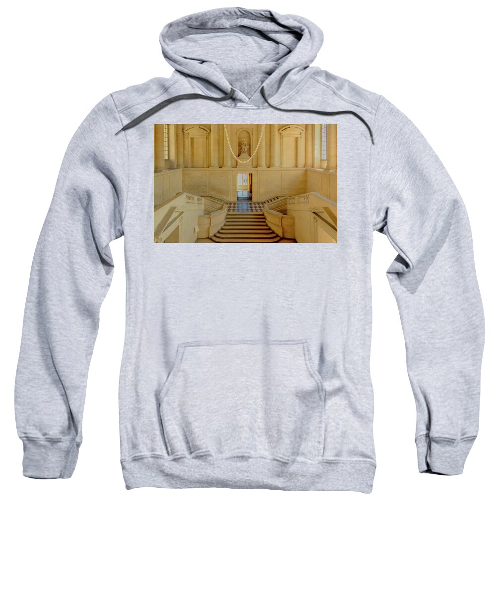 France Sweatshirt featuring the photograph Simply Elegant, Entry Hall of Versailles by Marcy Wielfaert