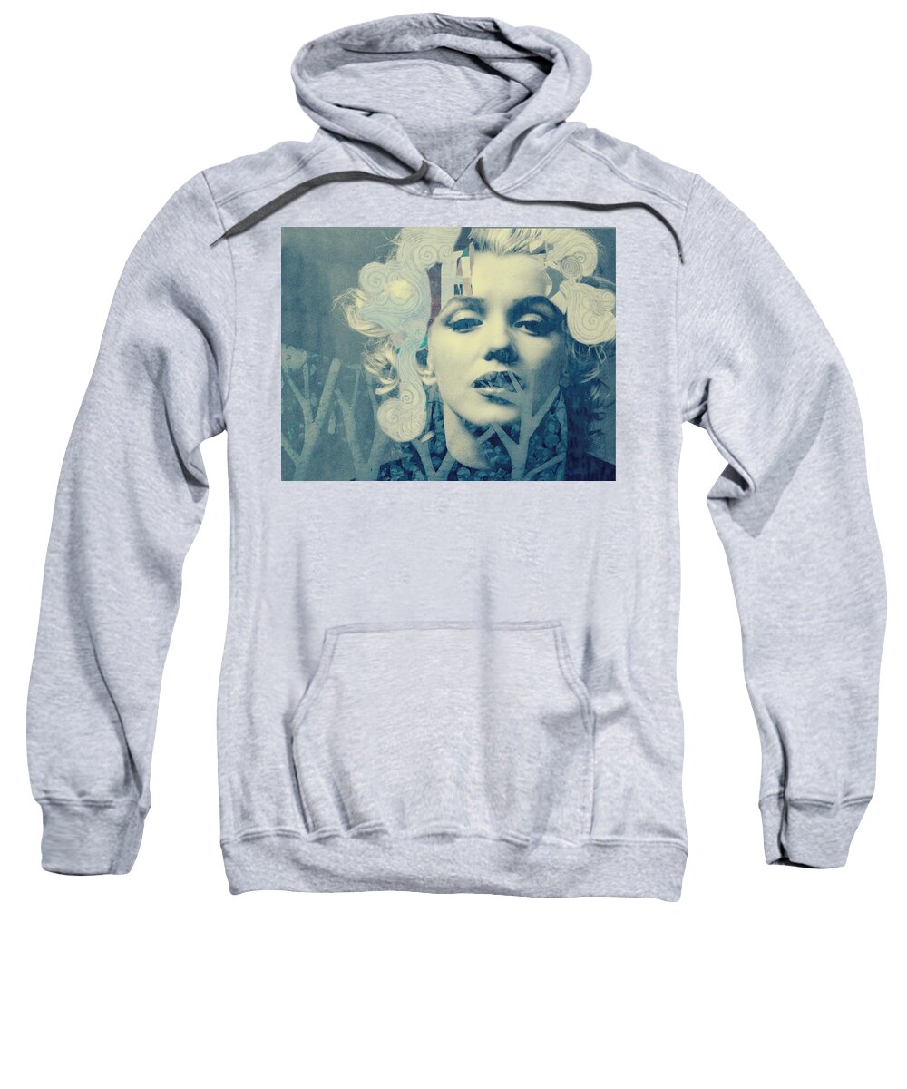 Marilyn Monroe Sweatshirt featuring the digital art Single Girl by Paul Lovering