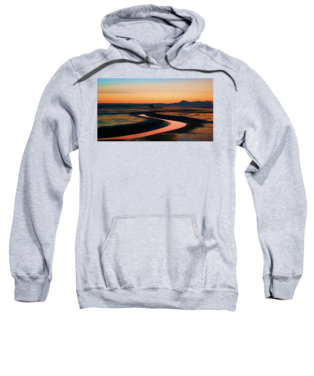  Sweatshirt featuring the photograph Skagit Wetlands SY by Tim Dussault
