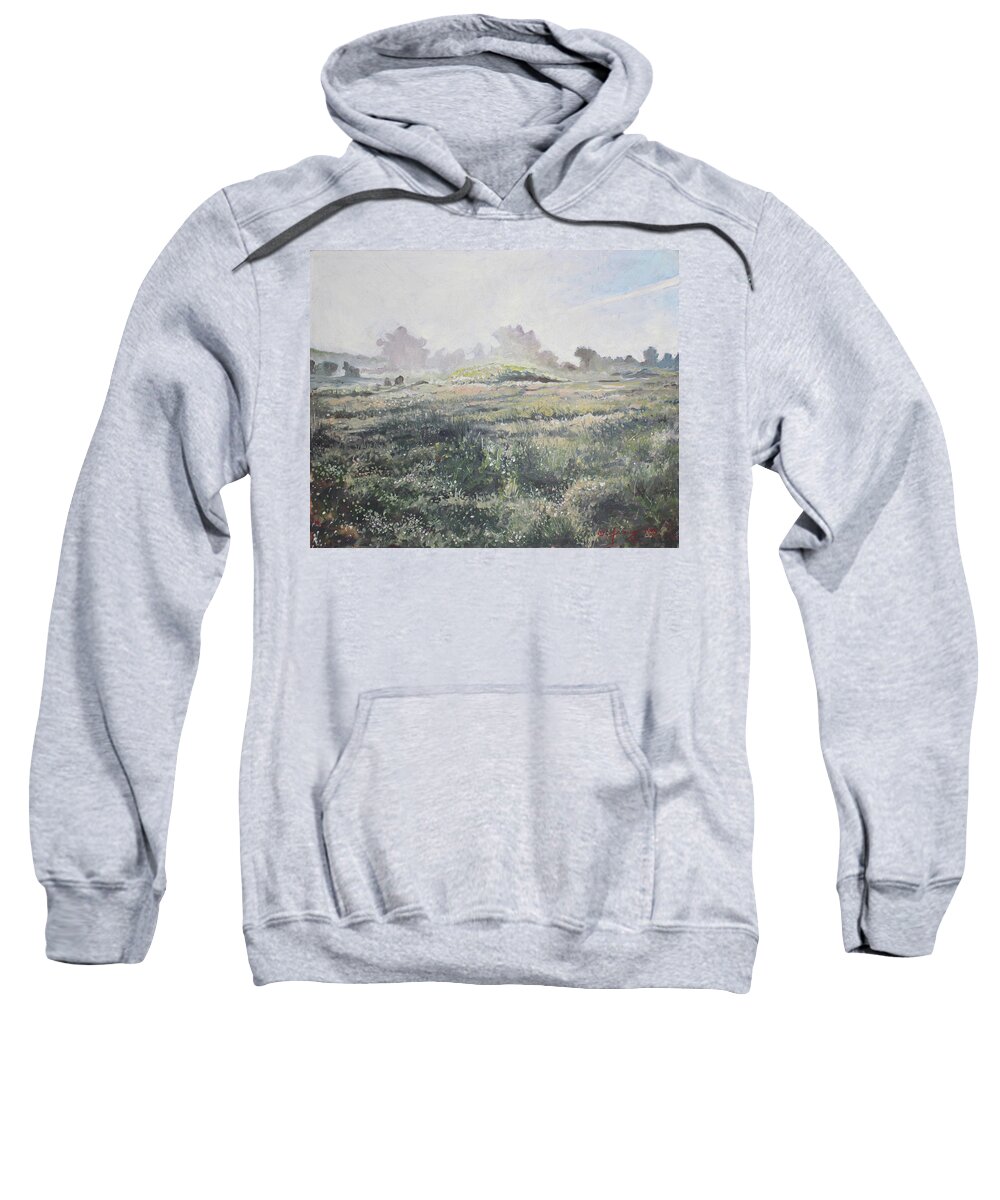Landscape Sweatshirt featuring the painting Sky Paths 6 by Douglas Jerving