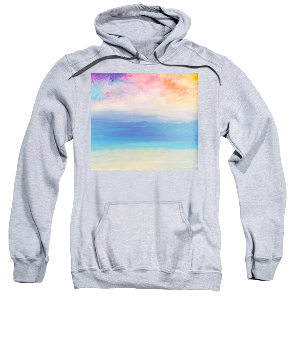 Abstract Sweatshirt featuring the painting Snorkelism by Christine Bolden