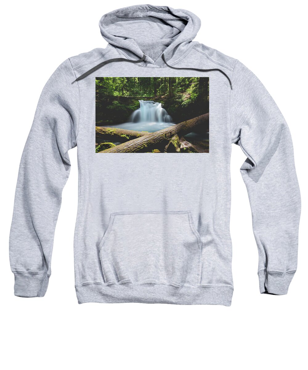 Waterfalls Sweatshirt featuring the photograph Soul Cleansing by Laurie Search