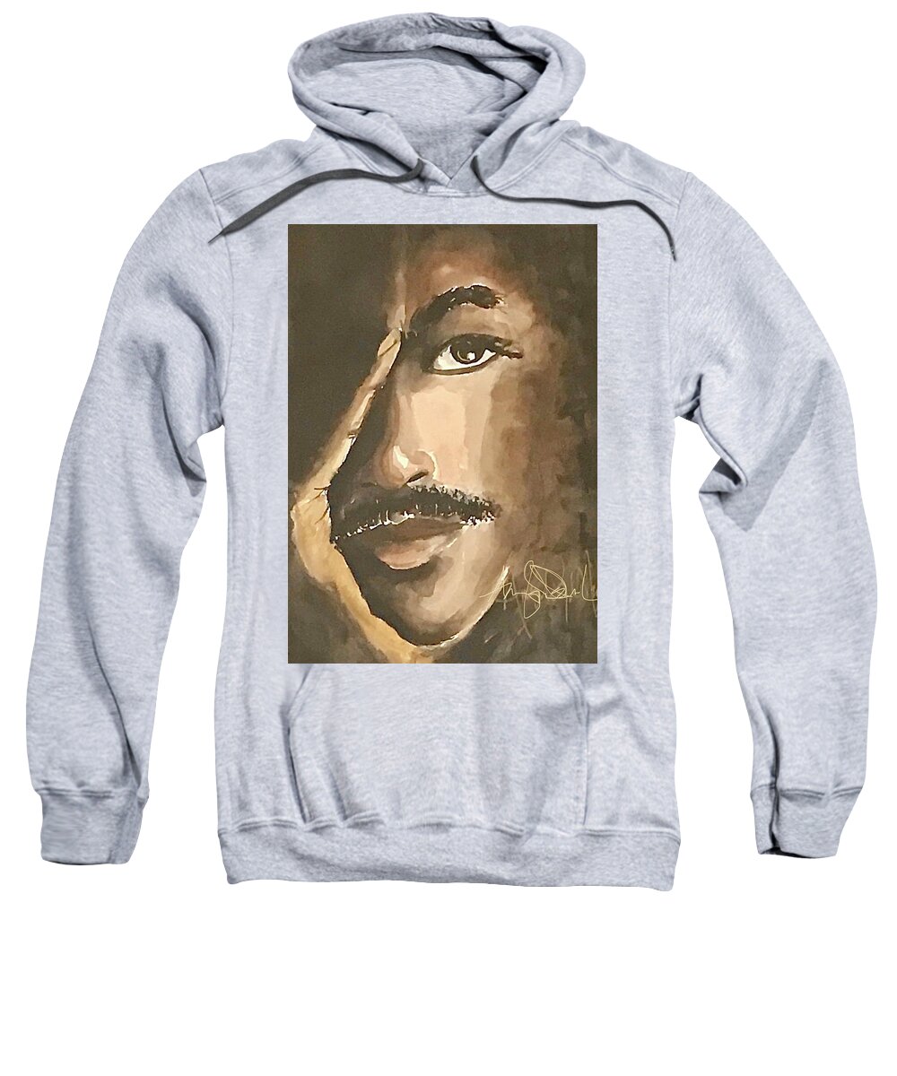  Sweatshirt featuring the painting Soul of a Man by Angie ONeal