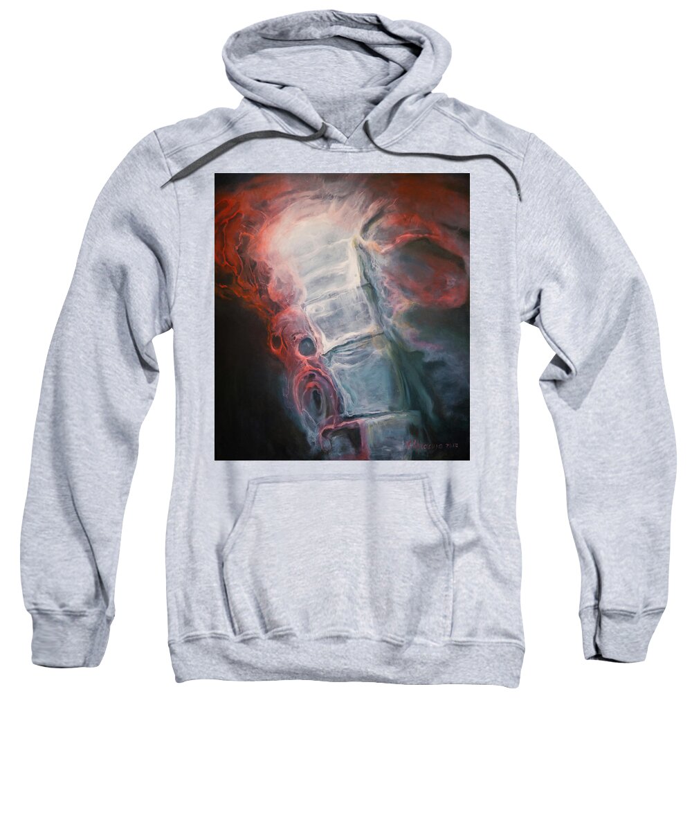 #radiology Sweatshirt featuring the painting Spine Study 72 by Veronica Huacuja