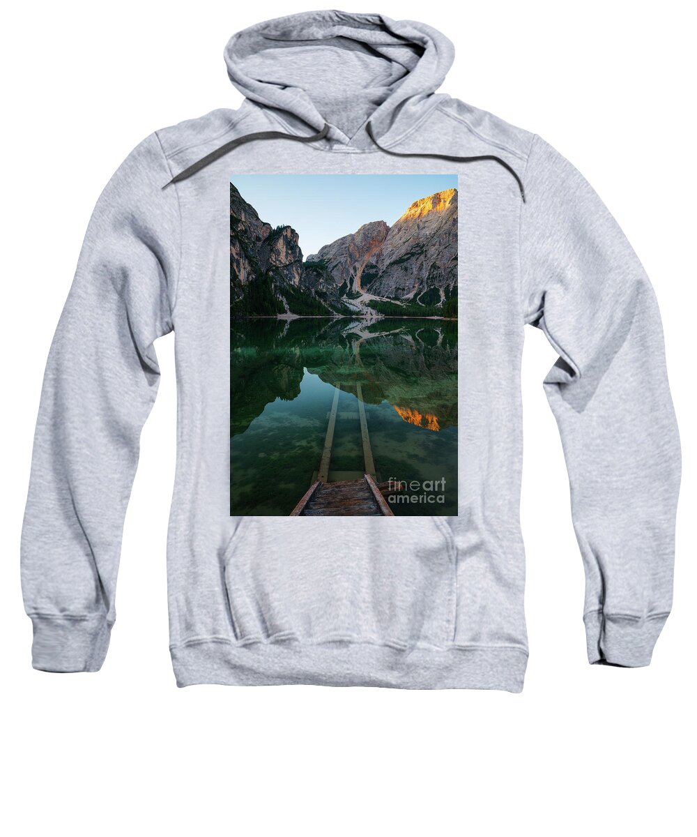 Lake Sweatshirt featuring the photograph Stairway to heaven by Yuri Santin
