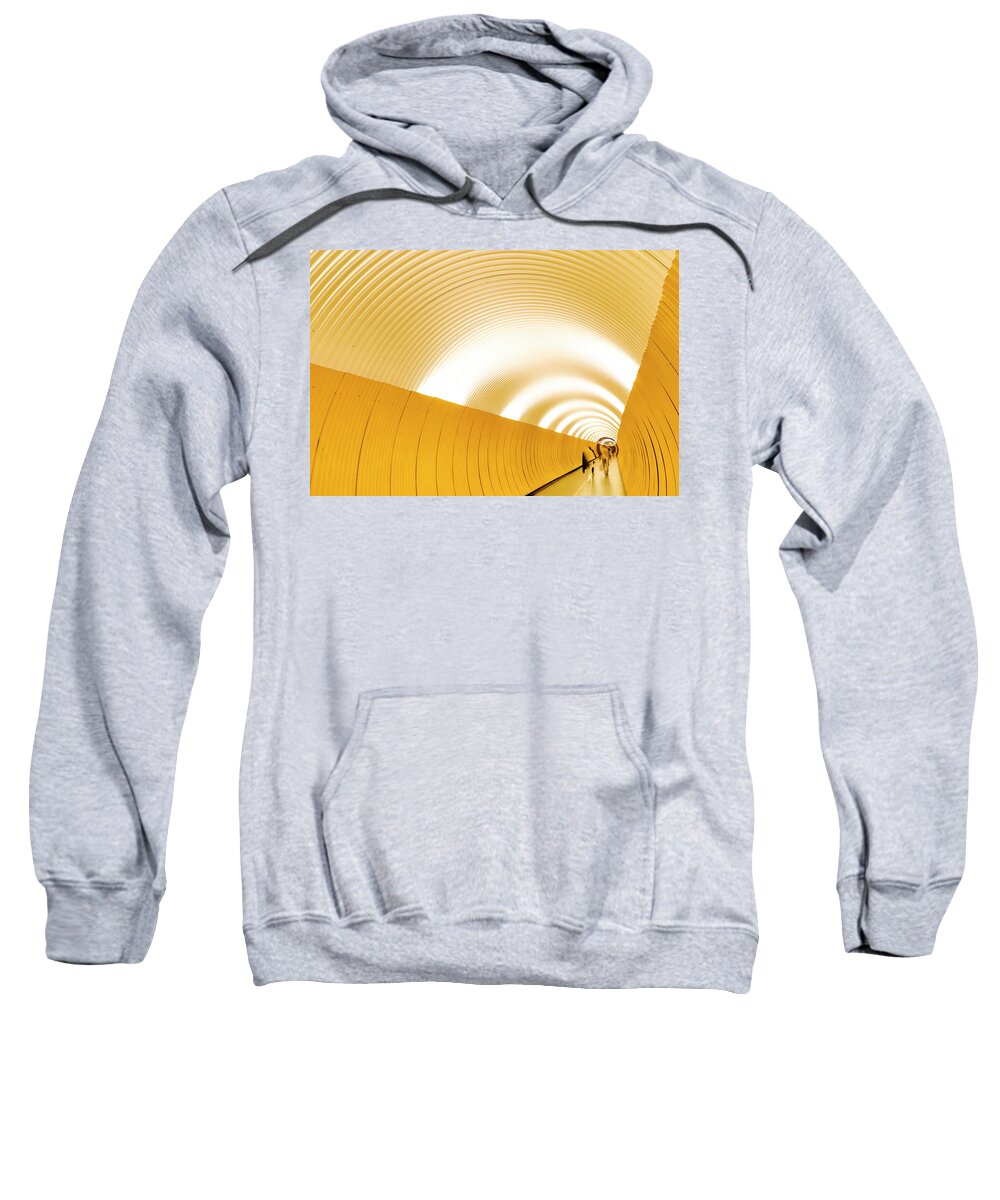 Nordic Sweatshirt featuring the photograph Stockholm tunnel by Alexander Farnsworth