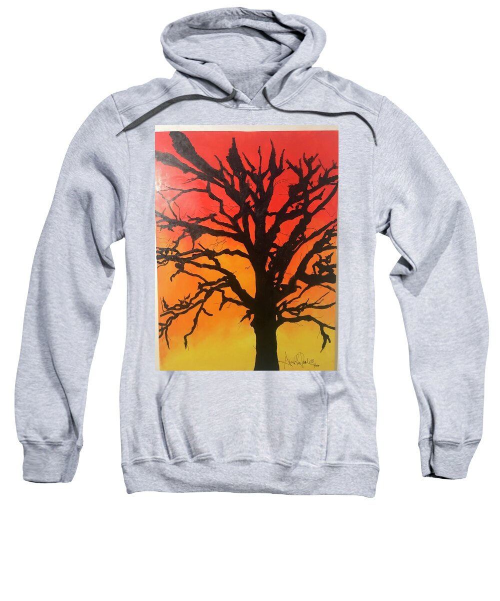  Sweatshirt featuring the mixed media Strange Fruit by Angie ONeal