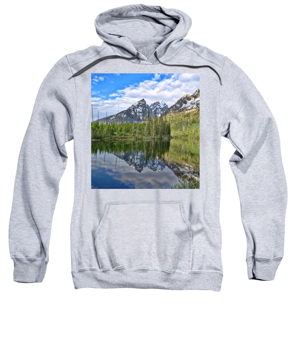 String Lake Reflections In Summer Sweatshirt featuring the photograph String Lake Reflections In Summer by Dan Sproul