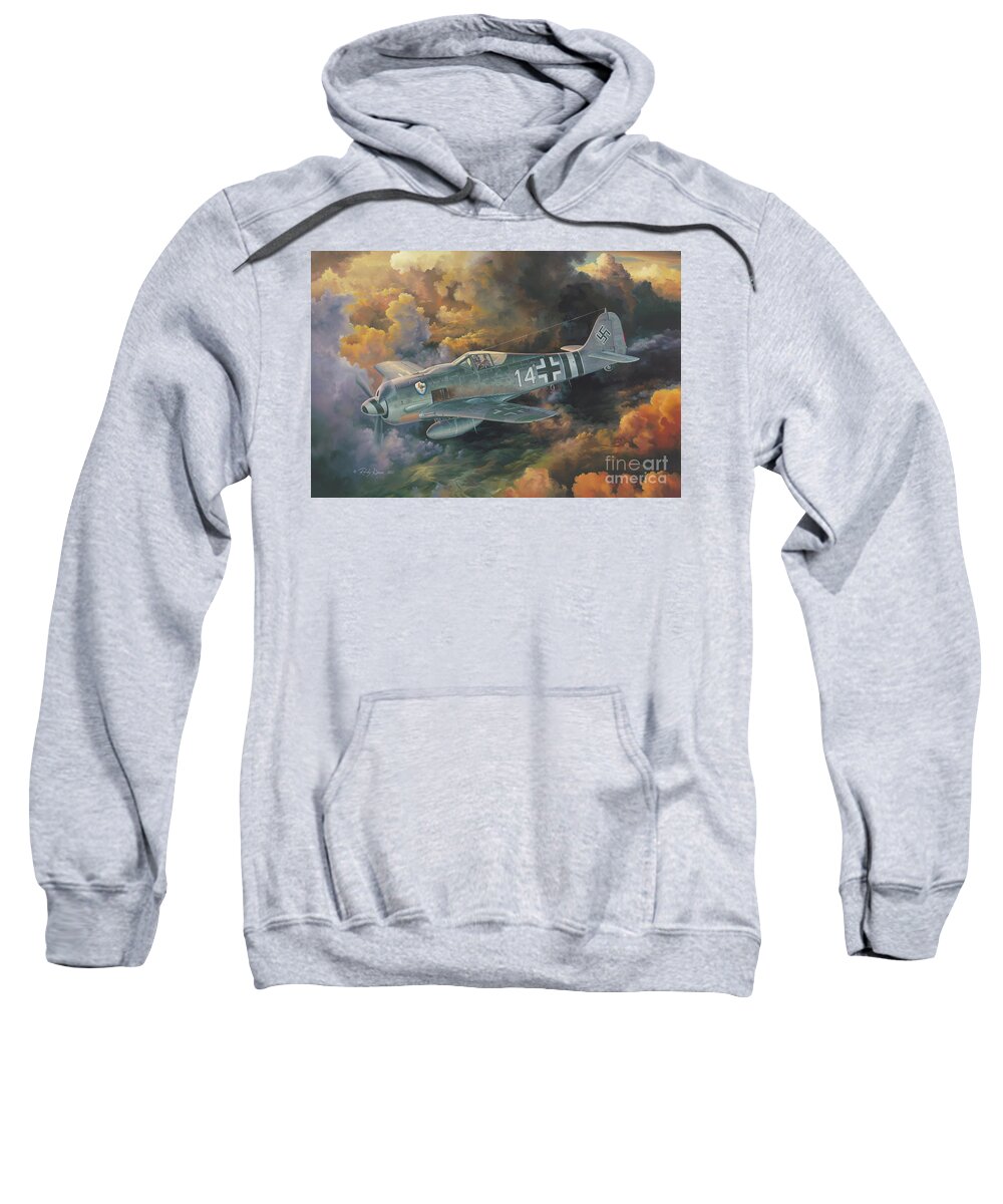 Airwar Sweatshirt featuring the painting Sturm Jager by Randy Green