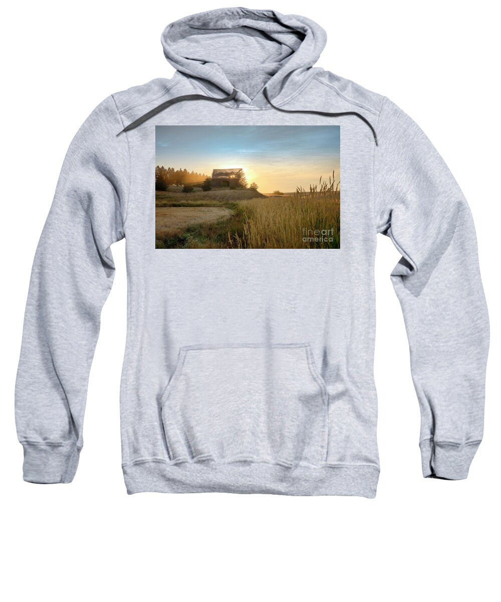 Eastern Washington Sweatshirt featuring the photograph Sun in the Rafters by Idaho Scenic Images Linda Lantzy