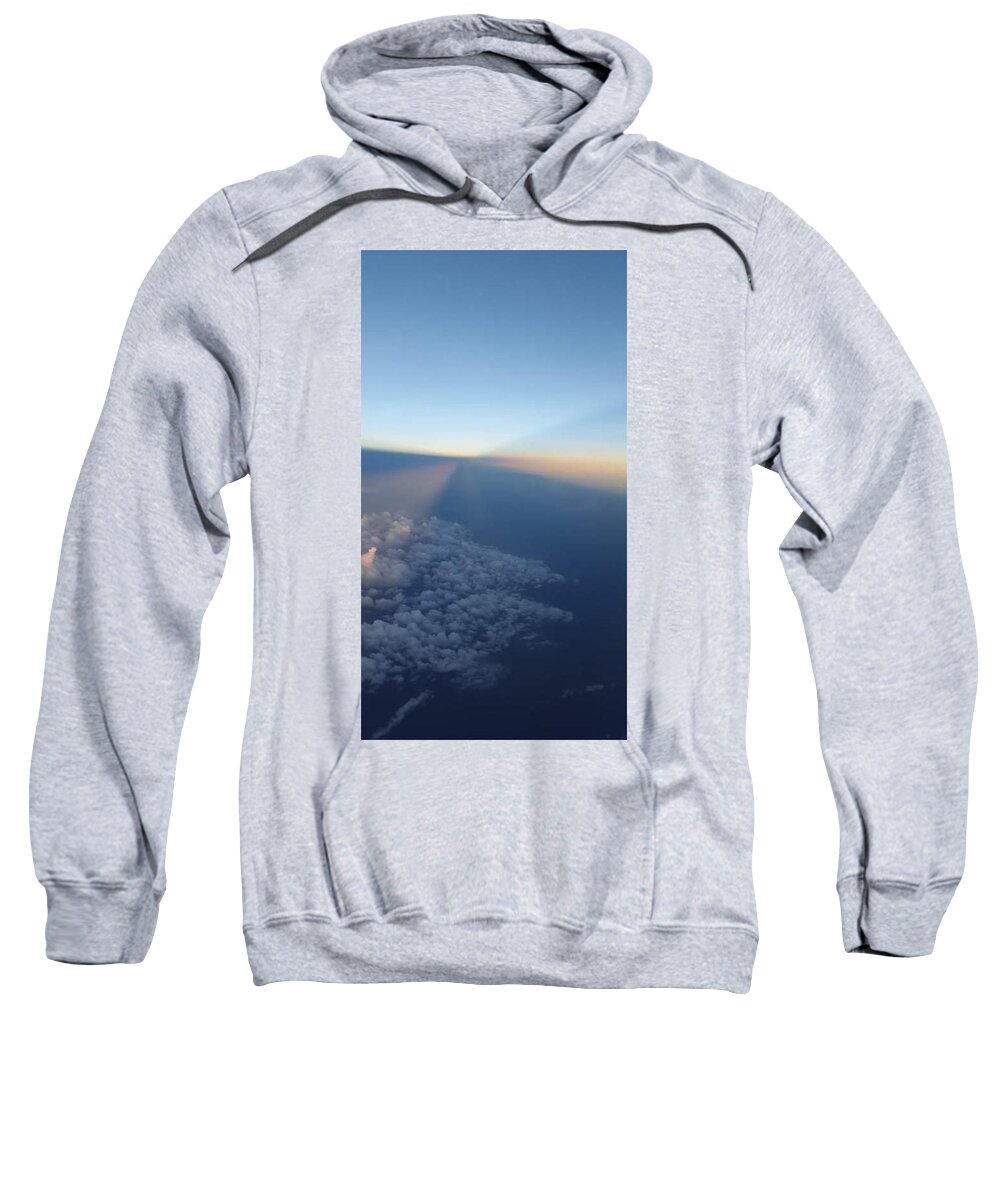 All Sweatshirt featuring the digital art Sun Rays Over a Cloud KN46 by Art Inspirity