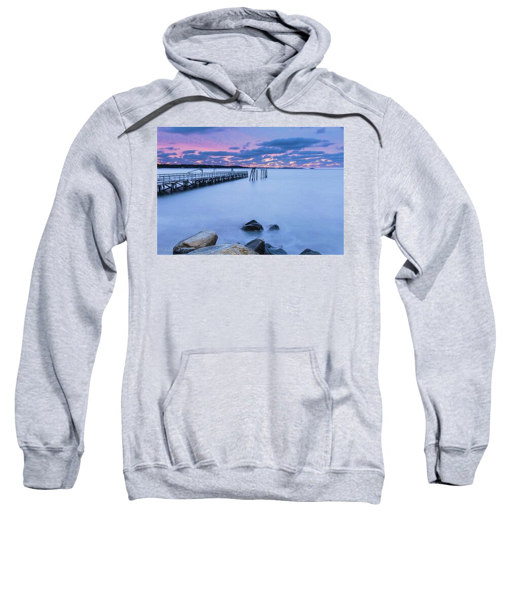 Salem Sweatshirt featuring the photograph Sunrise at Salem Harbor by David Lee