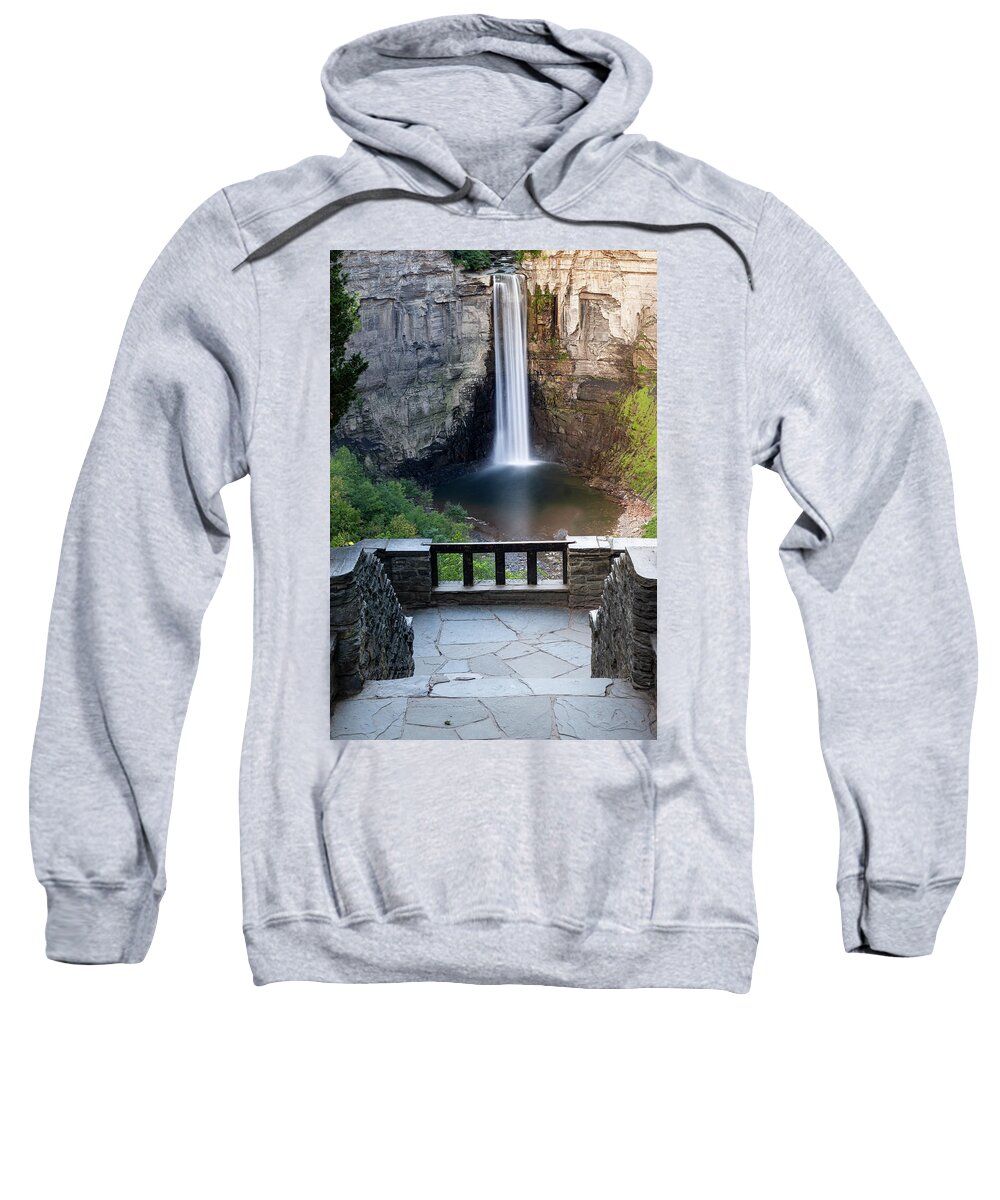 Taughannock Falls Sweatshirt featuring the photograph Sunrise at Taughannock Falls Overlook 3 by Dimitry Papkov