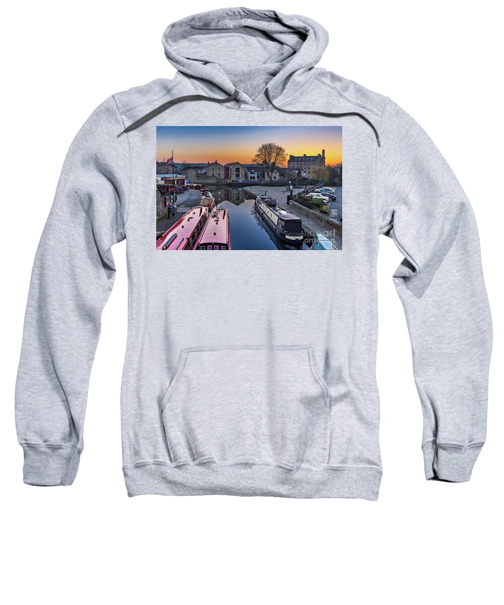 England Sweatshirt featuring the photograph Sunset In Skipton by Tom Holmes Photography