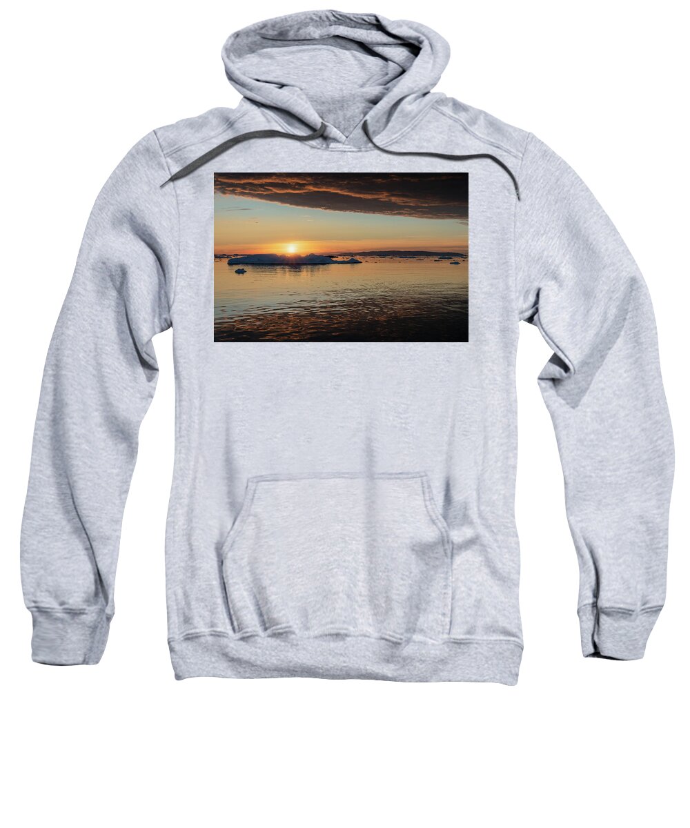 Sunrise Sweatshirt featuring the photograph Sunset or sunrise? by Anges Van der Logt
