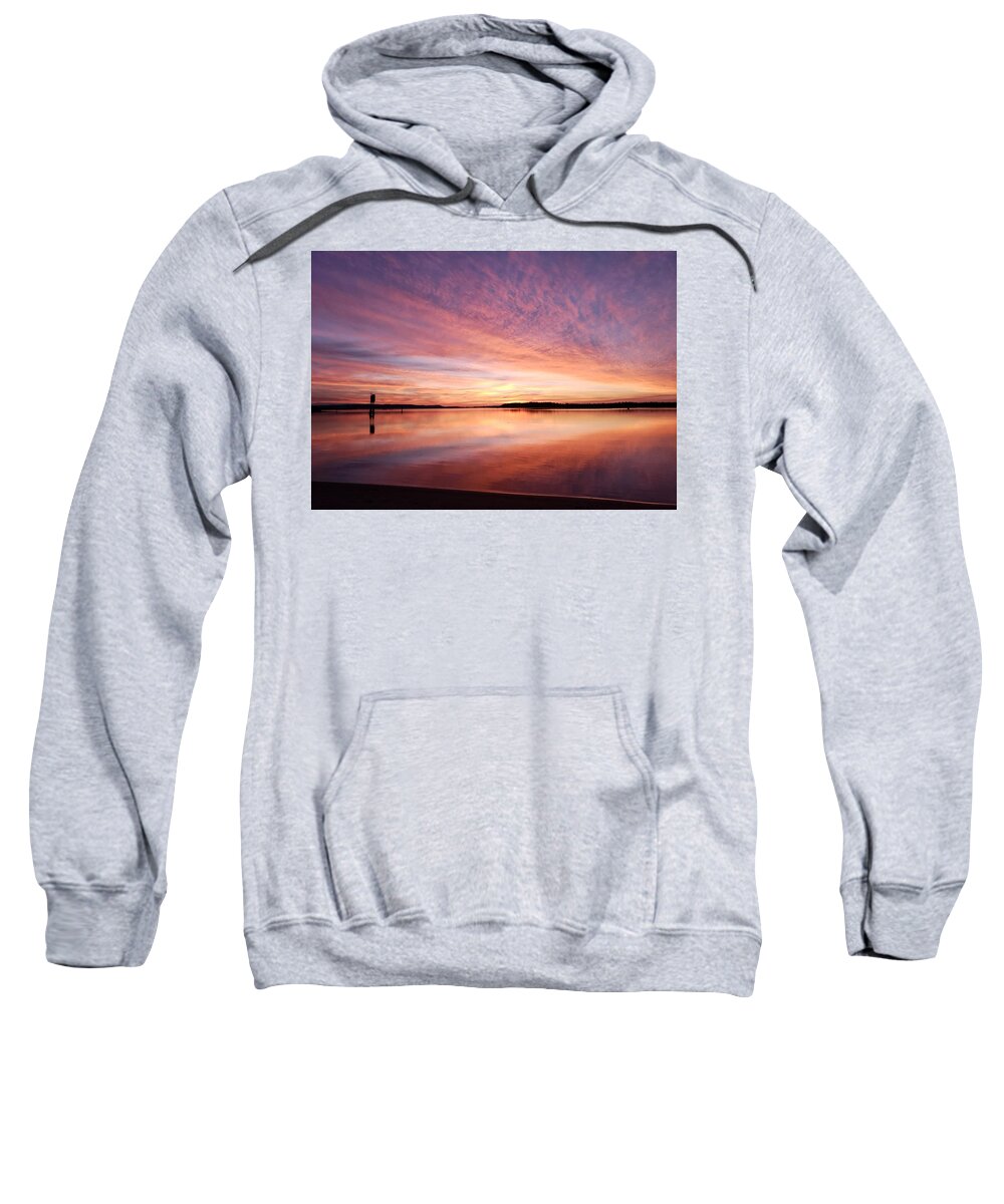 Sunset Sweatshirt featuring the photograph Sunset Shouts by Suzy Piatt