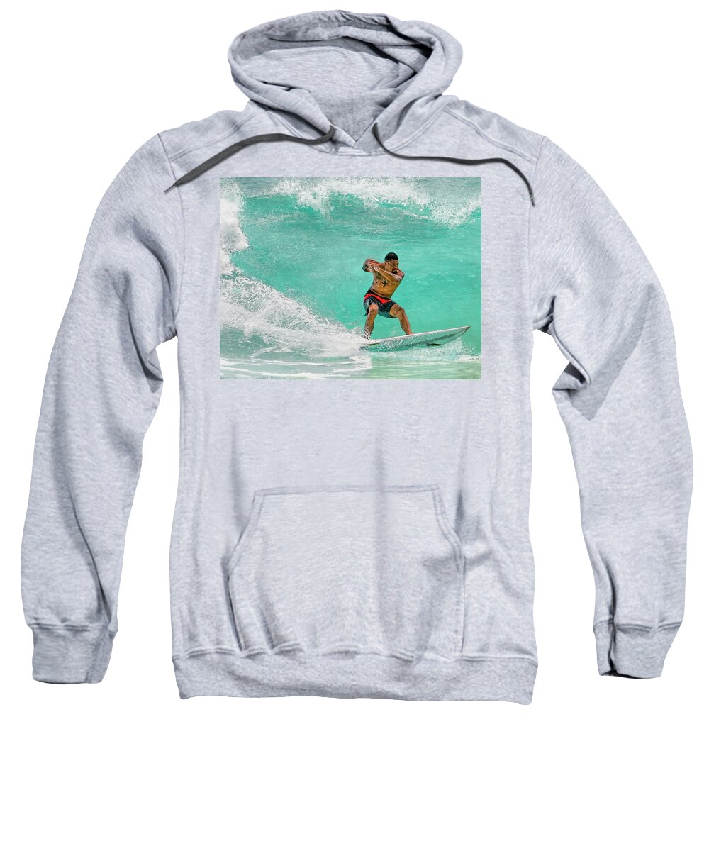 Hawaii Sweatshirt featuring the photograph Surfer Dude by Betty Eich