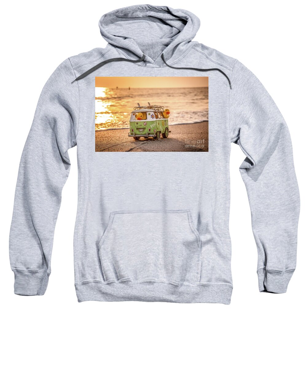 Clearwater Sweatshirt featuring the photograph Surf's Up by John Hartung   ArtThatSmiles com