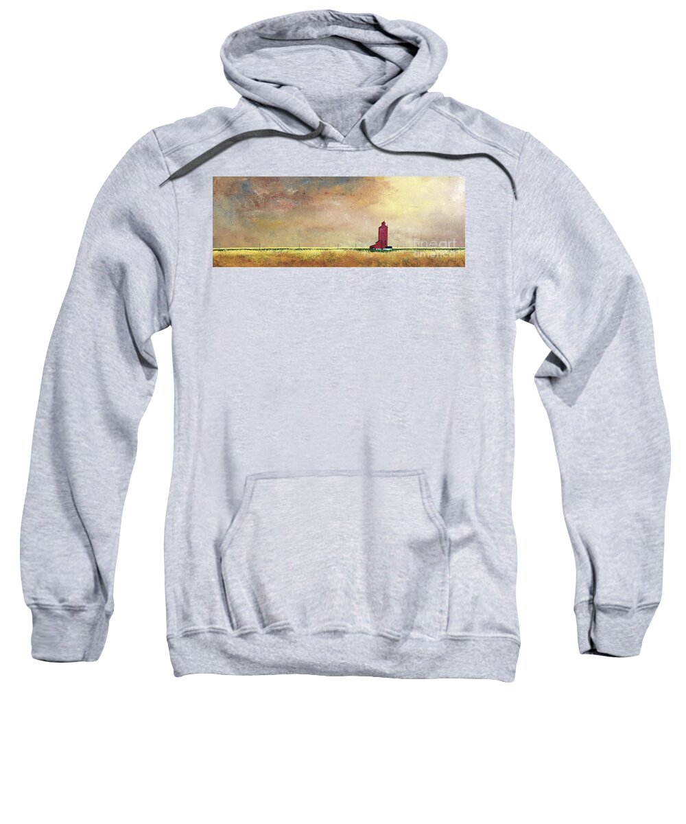 Landscape Sweatshirt featuring the painting Survivor by William Renzulli