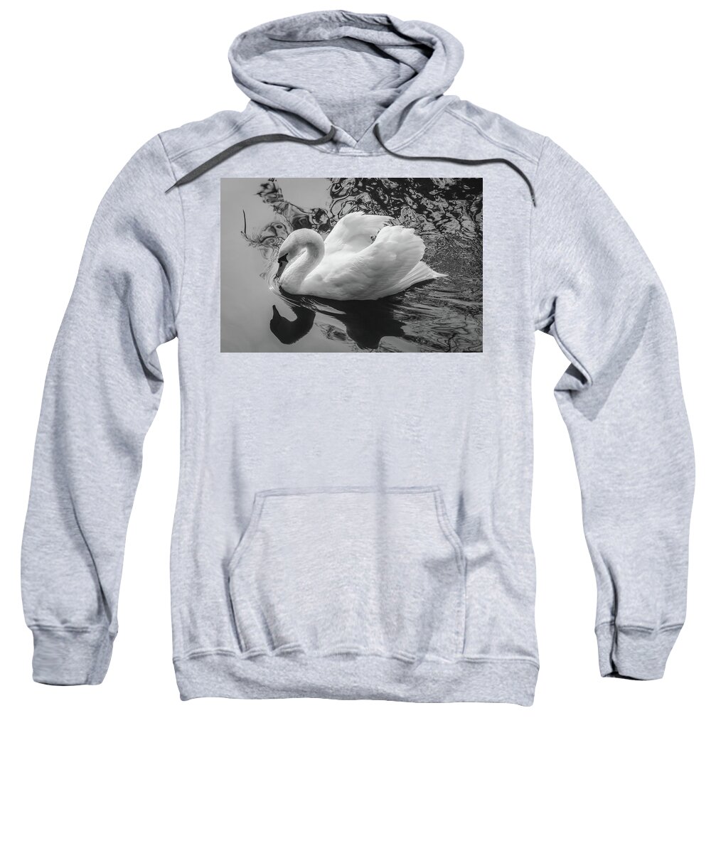 Sc Sweatshirt featuring the photograph Swan 6 by Cindy Robinson