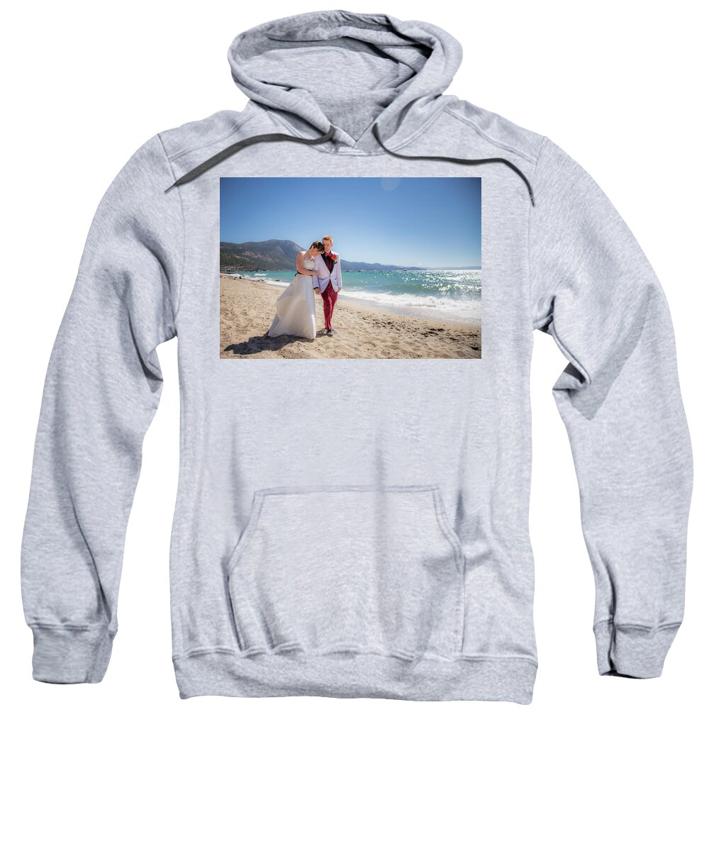 Bride Sweatshirt featuring the photograph Tahoe Wedding by Martin Gollery