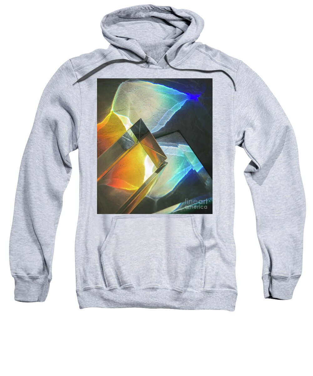 Abstracts Sweatshirt featuring the photograph The Angles of the Rainbow by Marilyn Cornwell