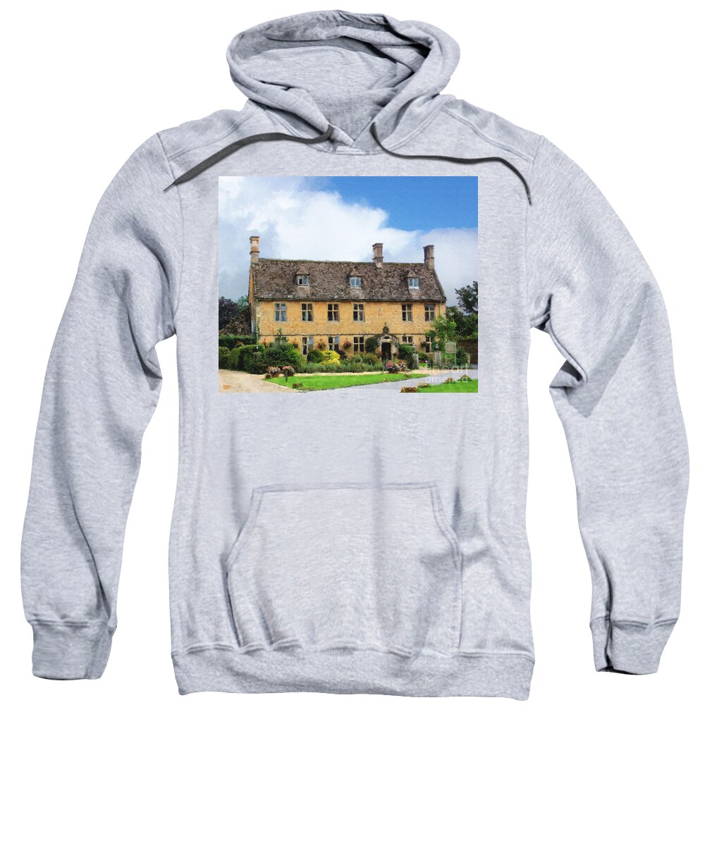 Bourton-on-the-water Sweatshirt featuring the photograph The Dial House in Bourton by Brian Watt