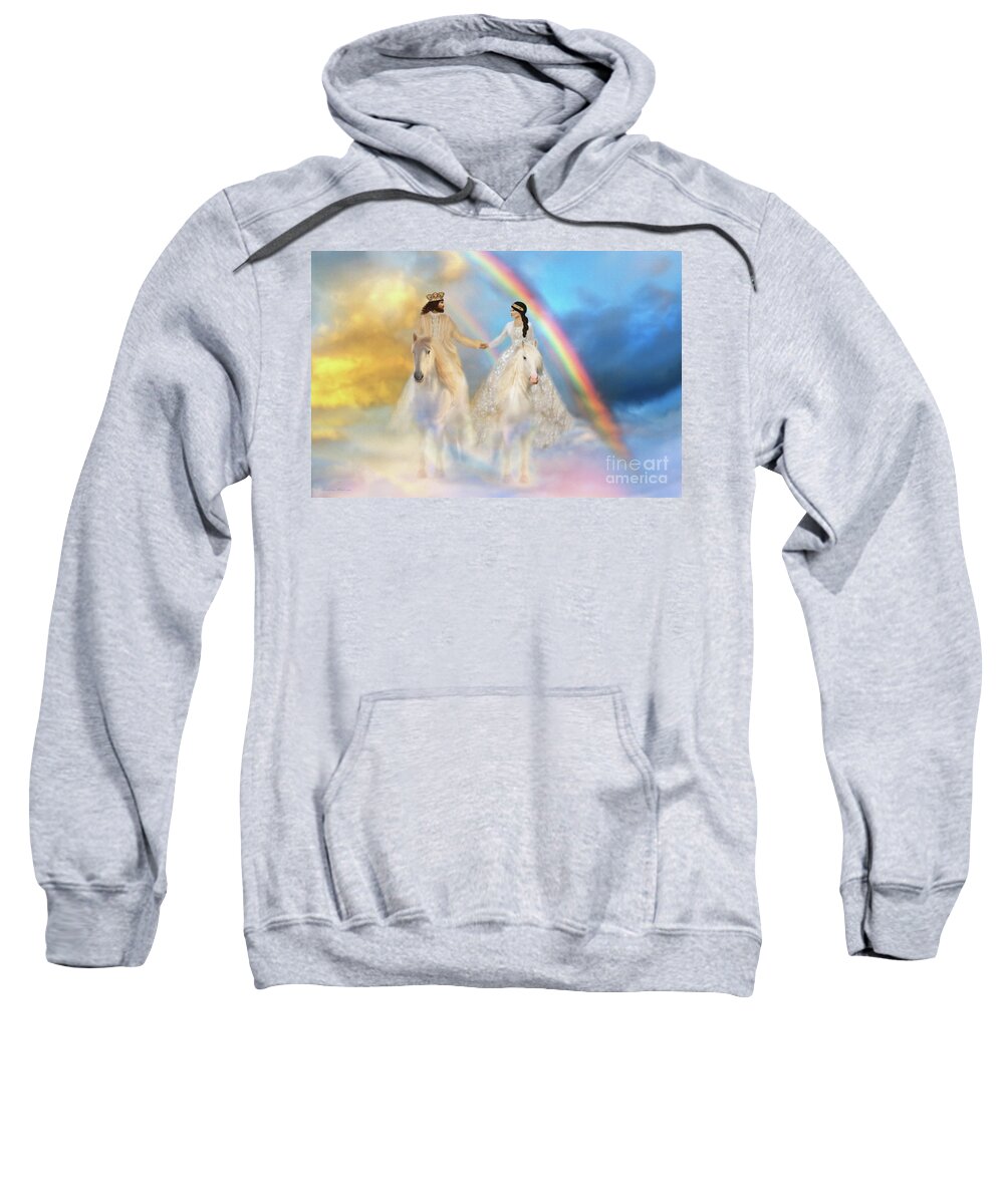 King Sweatshirt featuring the digital art The Eternal Promise by Constance Woods