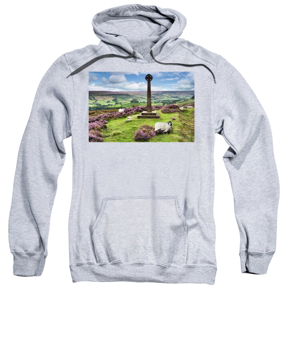 2014 Sweatshirt featuring the photograph The Millennium Cross Rosedale by Richard Burdon