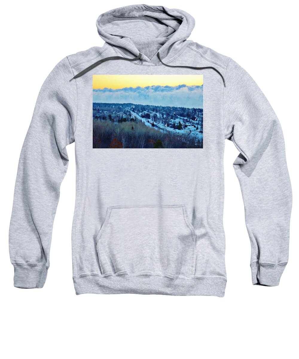  Sweatshirt featuring the photograph The Mist by Michelle Hauge