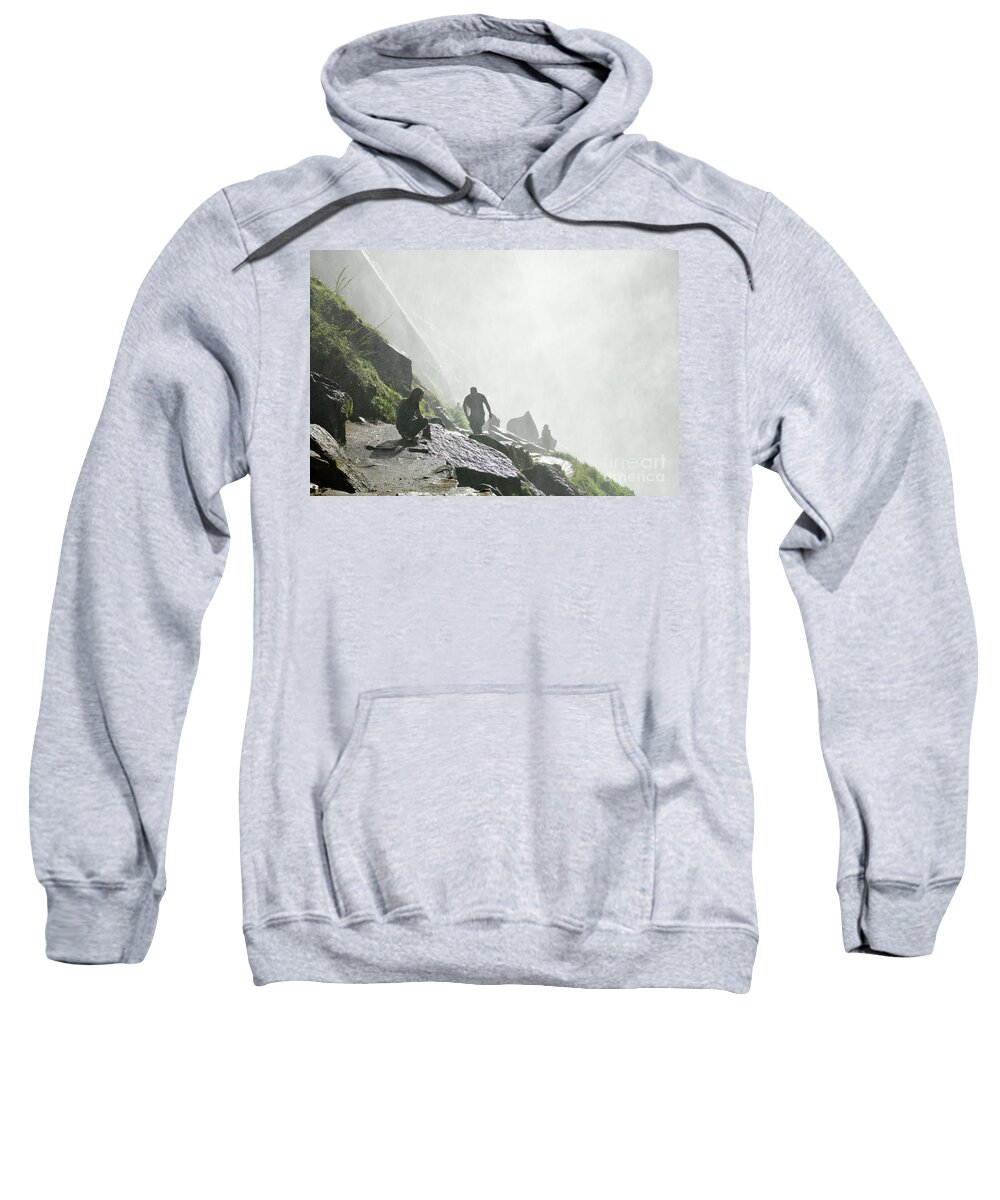 The Mist Trail Sweatshirt featuring the photograph The Mist Trail by Amazing Action Photo Video